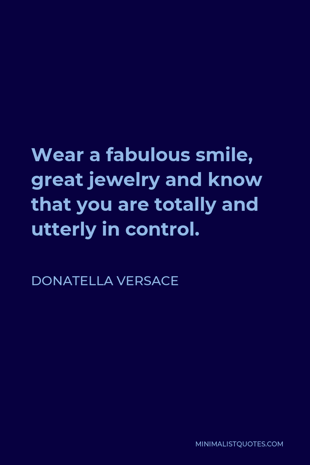 Wear a fabulous smile, great jewelry and know that you are totally and  utterly in control.” - Donatella Versace 💙🤍🧡 #jewelry…