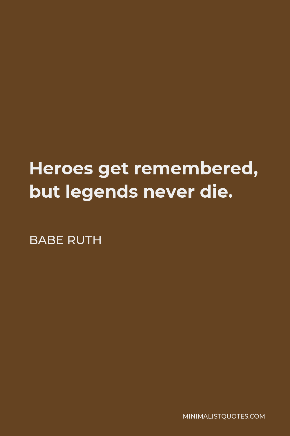 Download Babe Ruth Quote Wallpaper