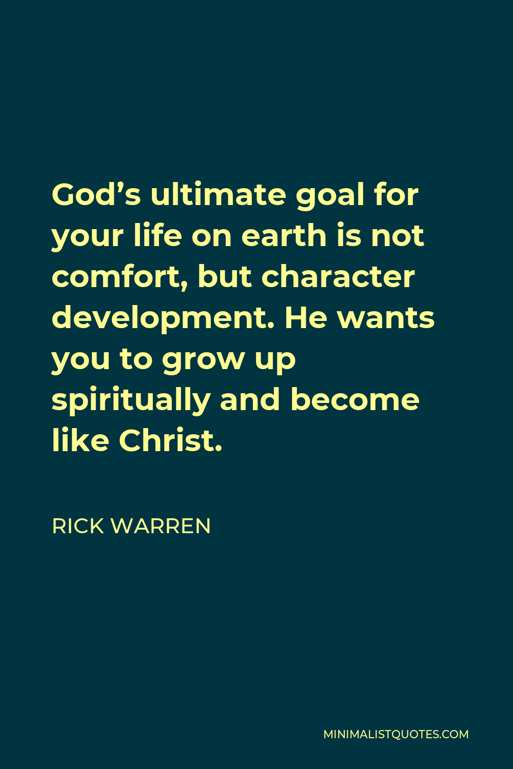 The goal is not comfort; it is Freedom! -GC