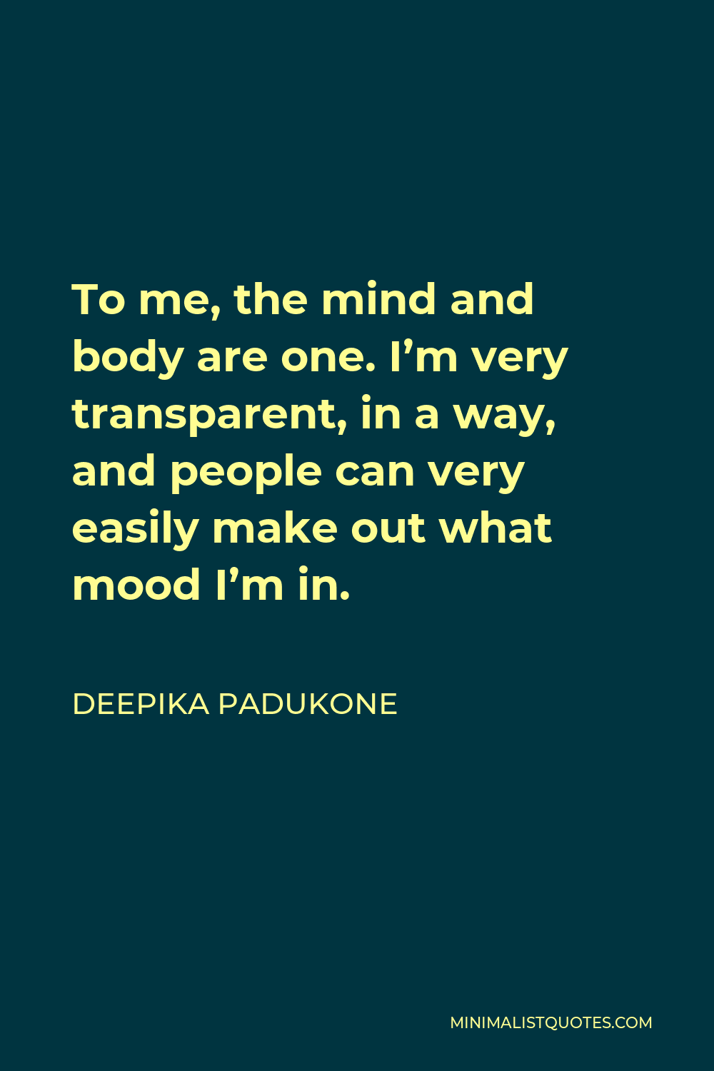 Deepika Padukone quote: I am enjoying myself and I do not mind the