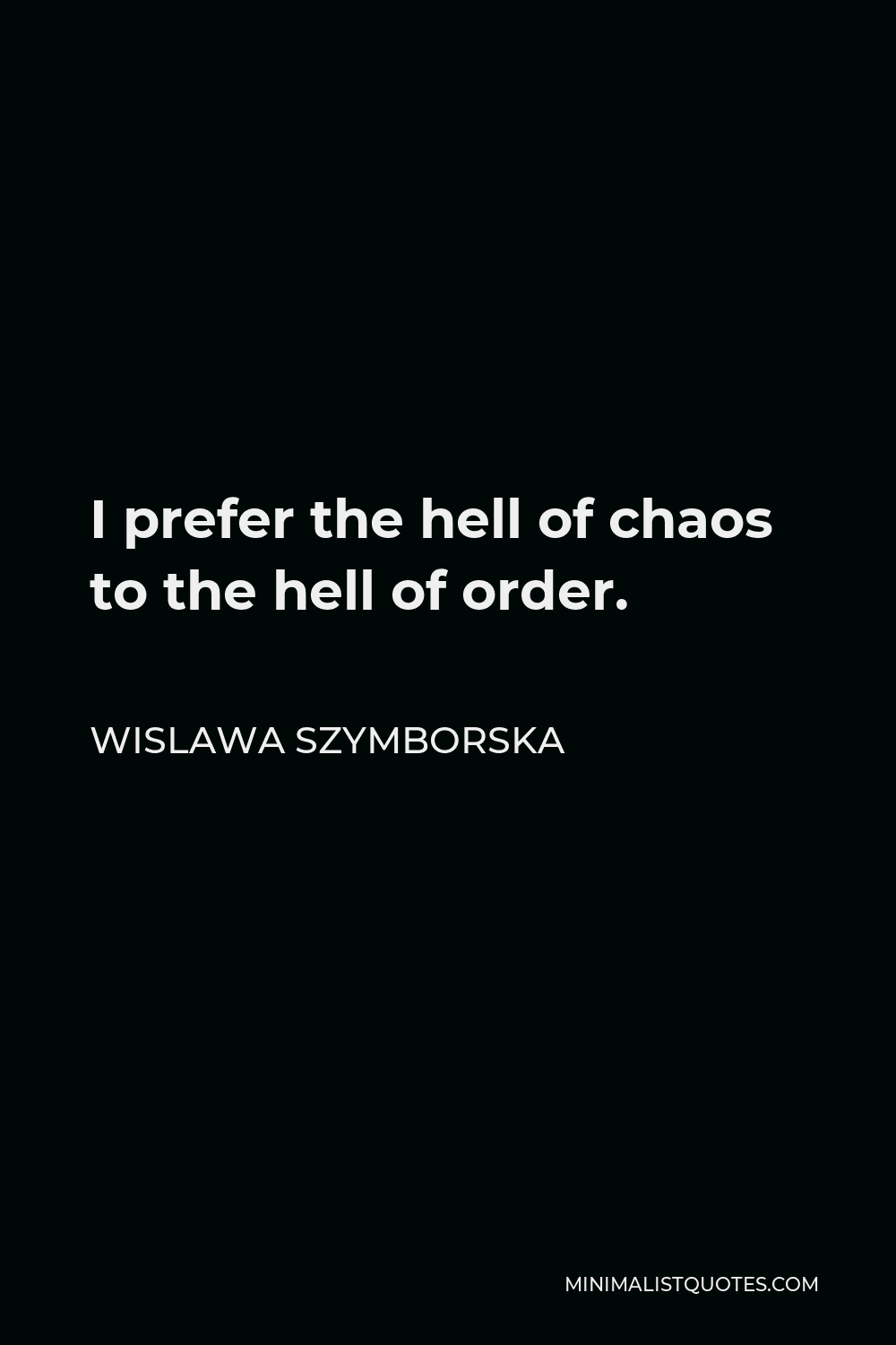 chaos and order quotes