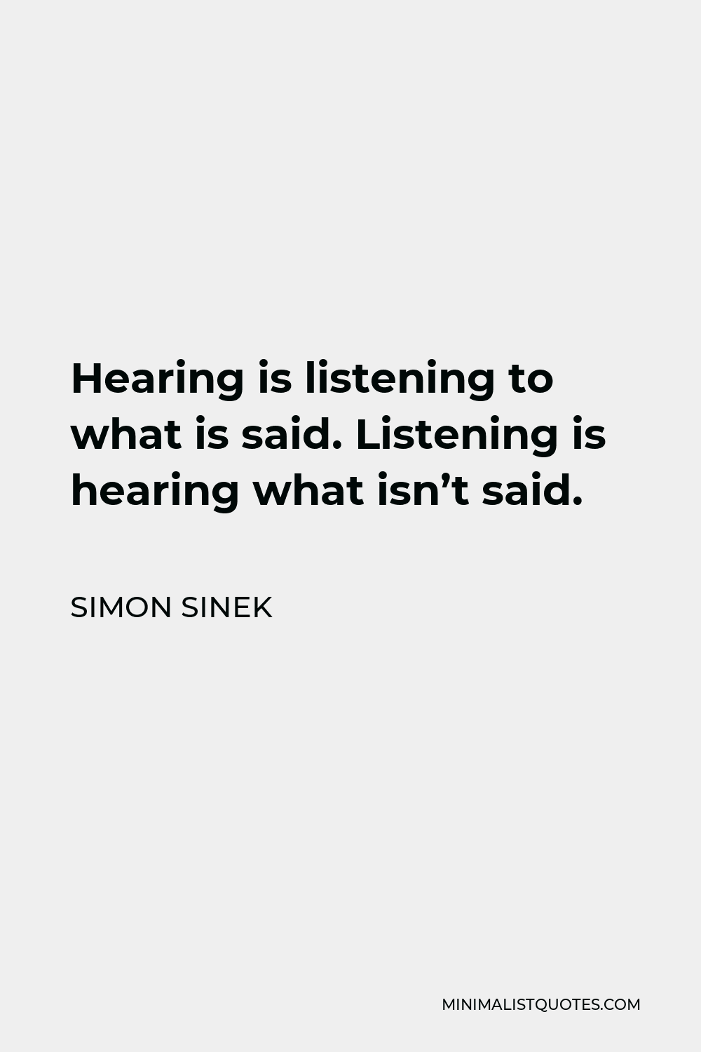 The Art of Listening  Simon Sinek 