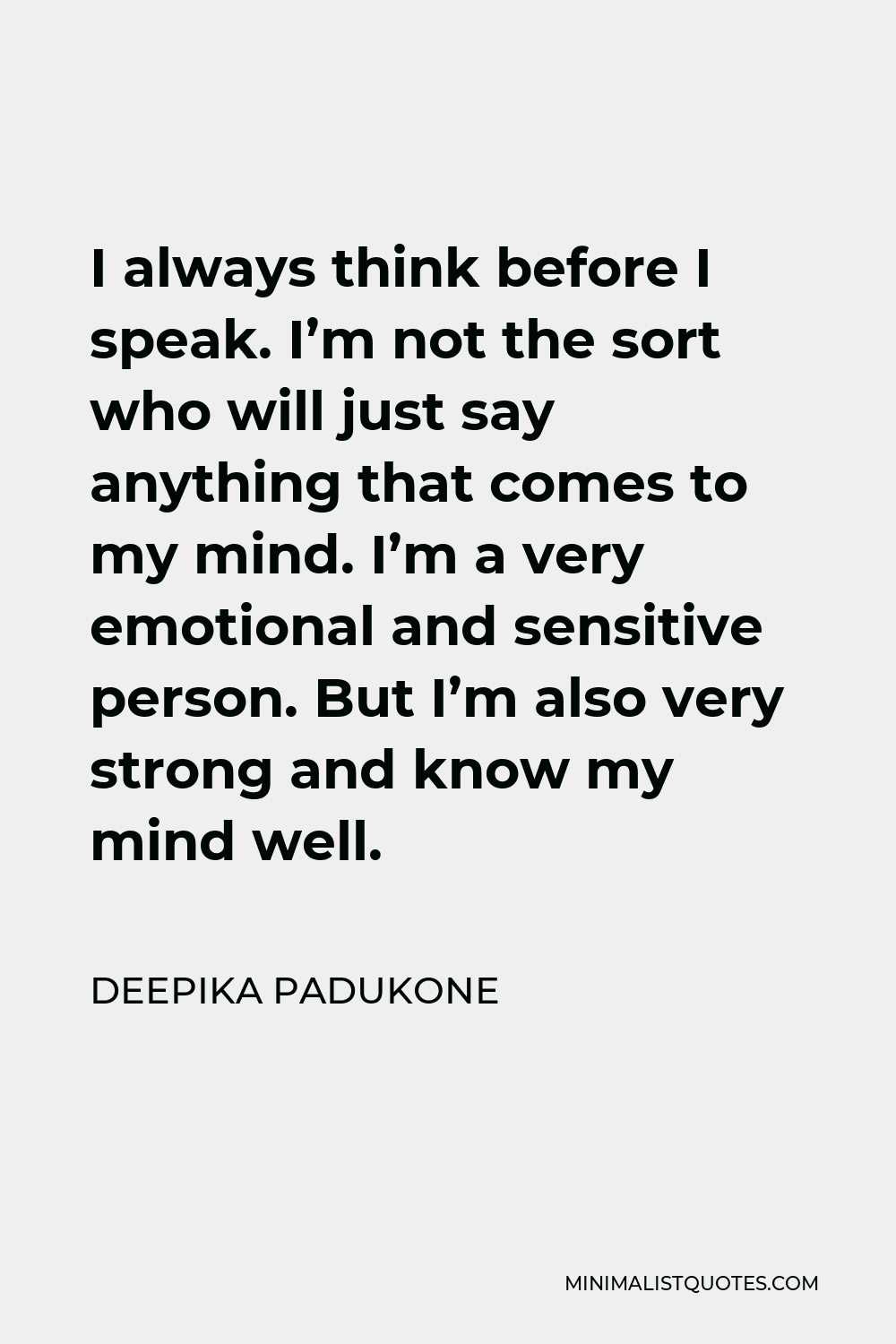 Deepika Padukone quote: I am enjoying myself and I do not mind the