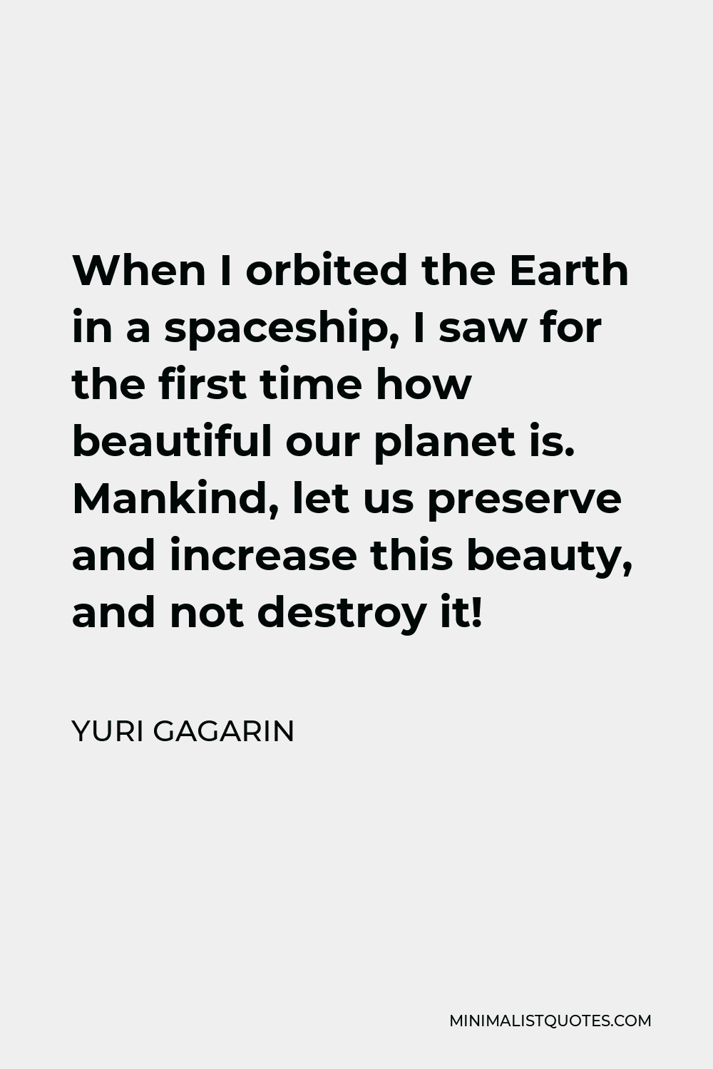 yuri gagarin quotes