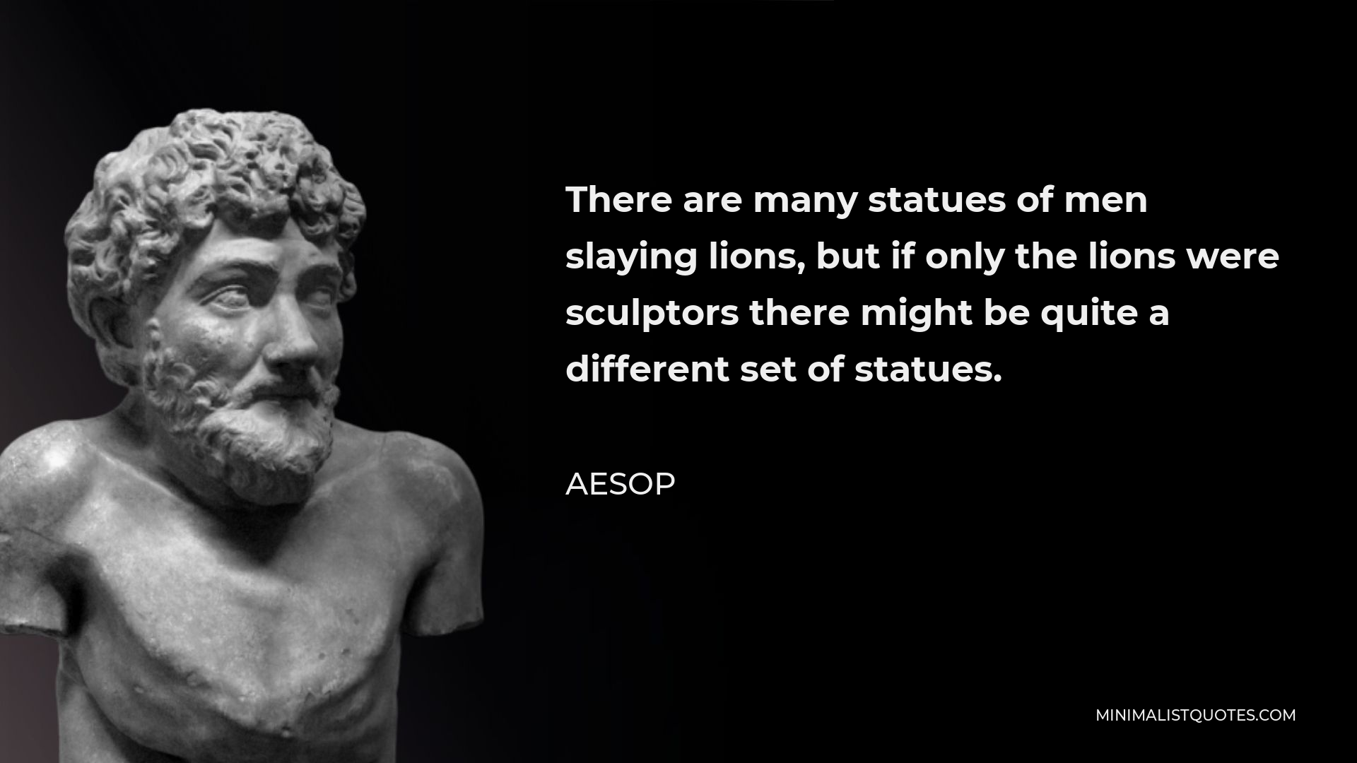 aesop statue