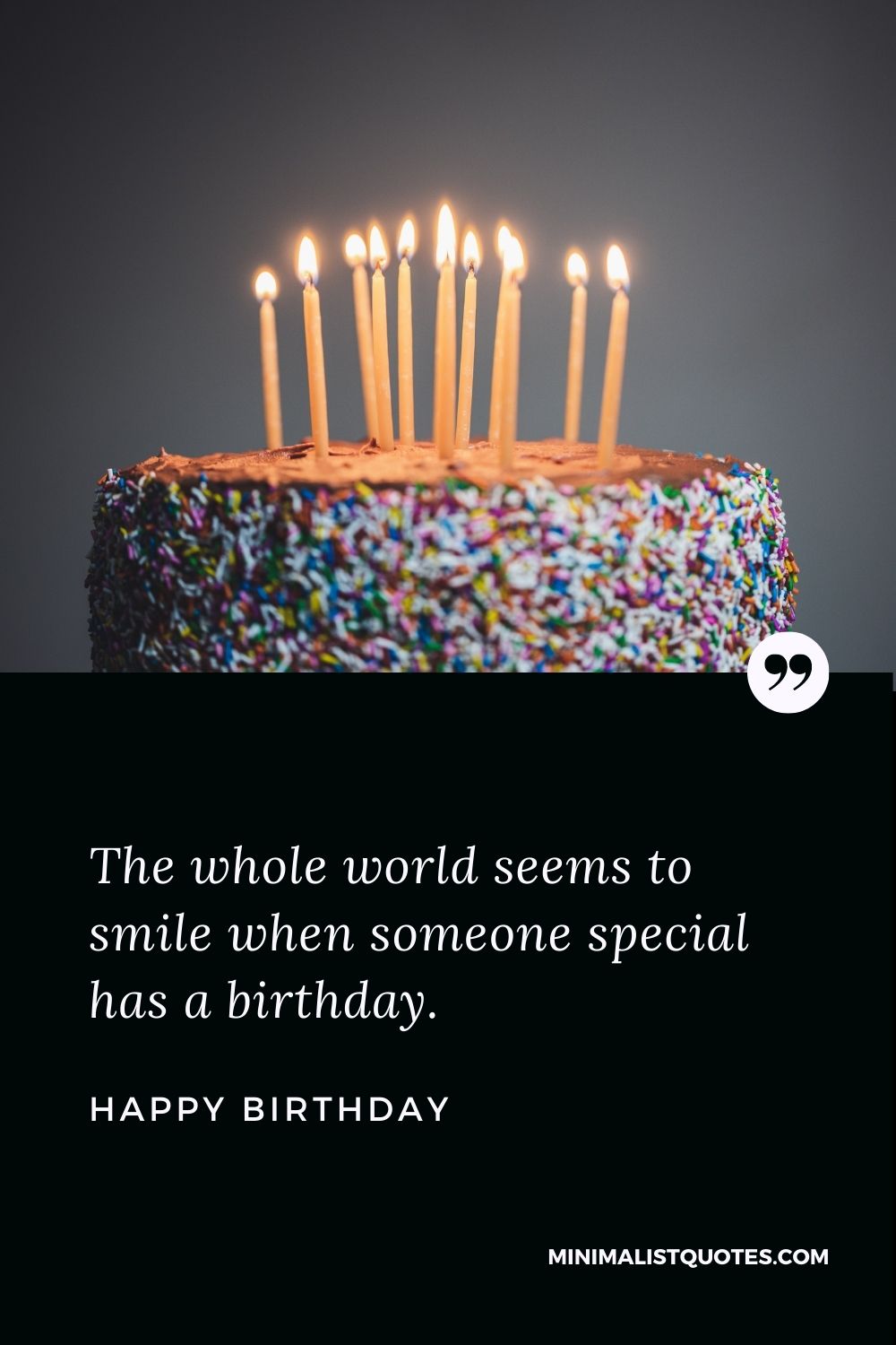 Happy Birthday Wish - The whole world seems to smile when someone special has a birthday.