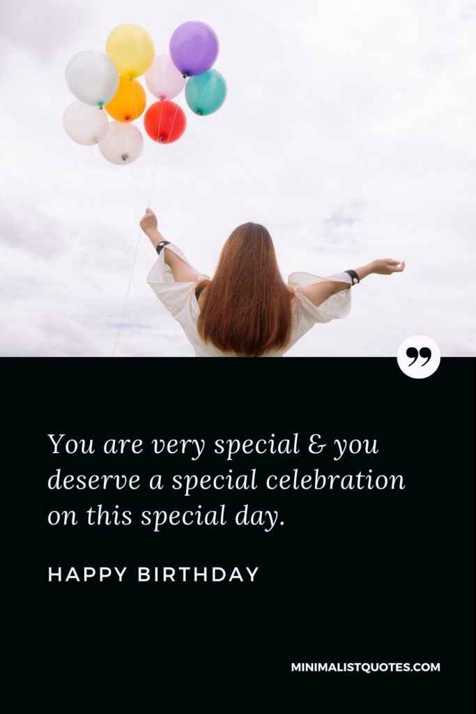 Happy Birthday Wishes - You are very special & you deserve a special celebration on this special day.