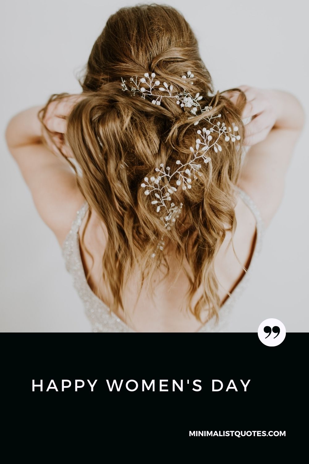 Happy Women's Day Greeting - Beautiful hairs.