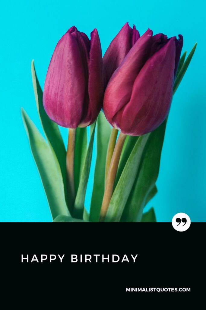 Happy Birthday Wish & Digital Card Image: #tulipflower