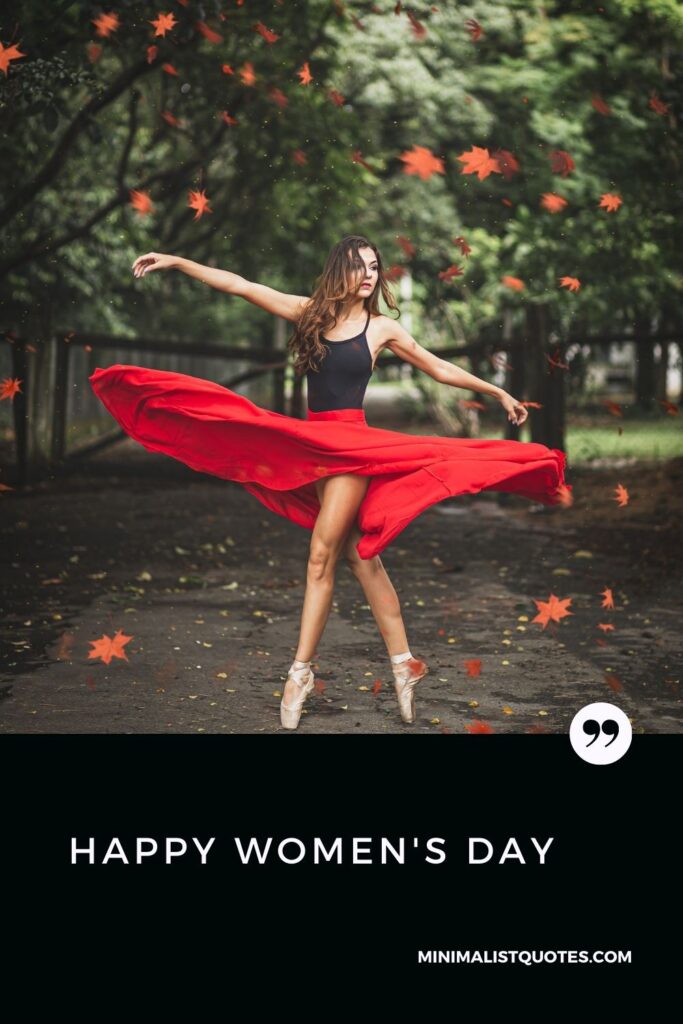 Happy Women's Day Wish & Digital Card HD Image: #womendance
