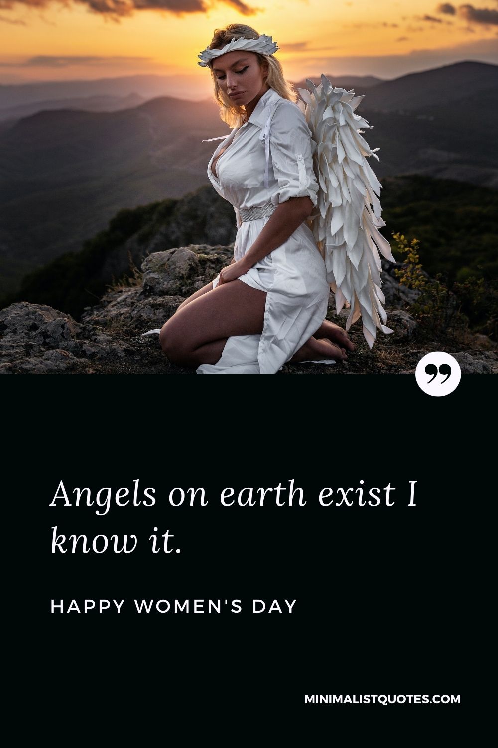 Women's Day wishes, messages & quotes with HD images: Angels on earth exist I know it. Happy Women's Day!