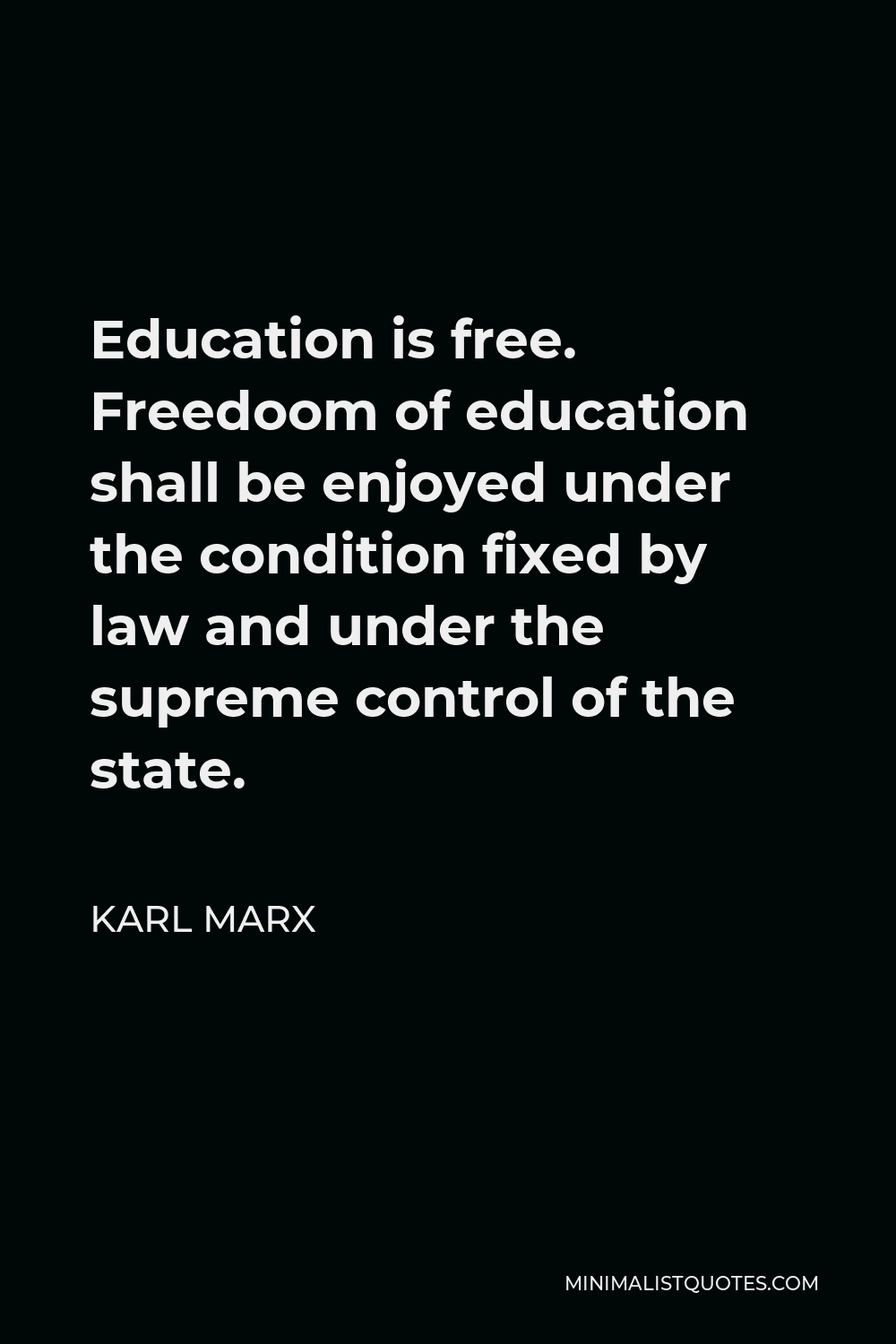 marx education theory