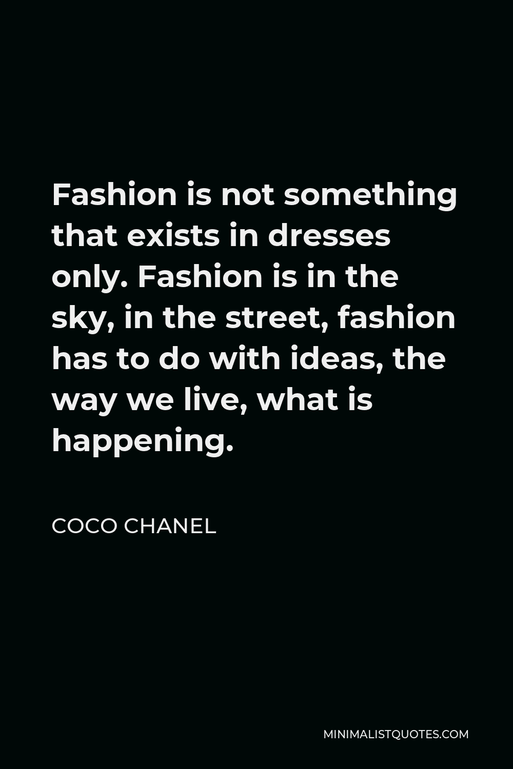 Quotes About Fashion Chanel QuotesGram