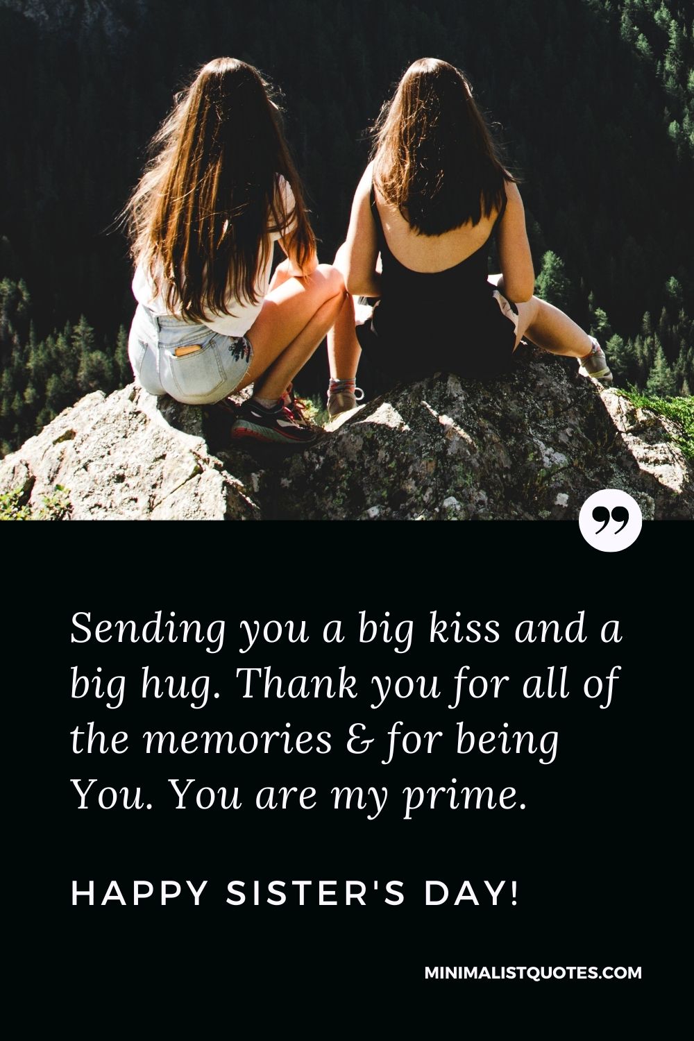 Sending you a big kiss and a big hug. Thank you for all of the ...