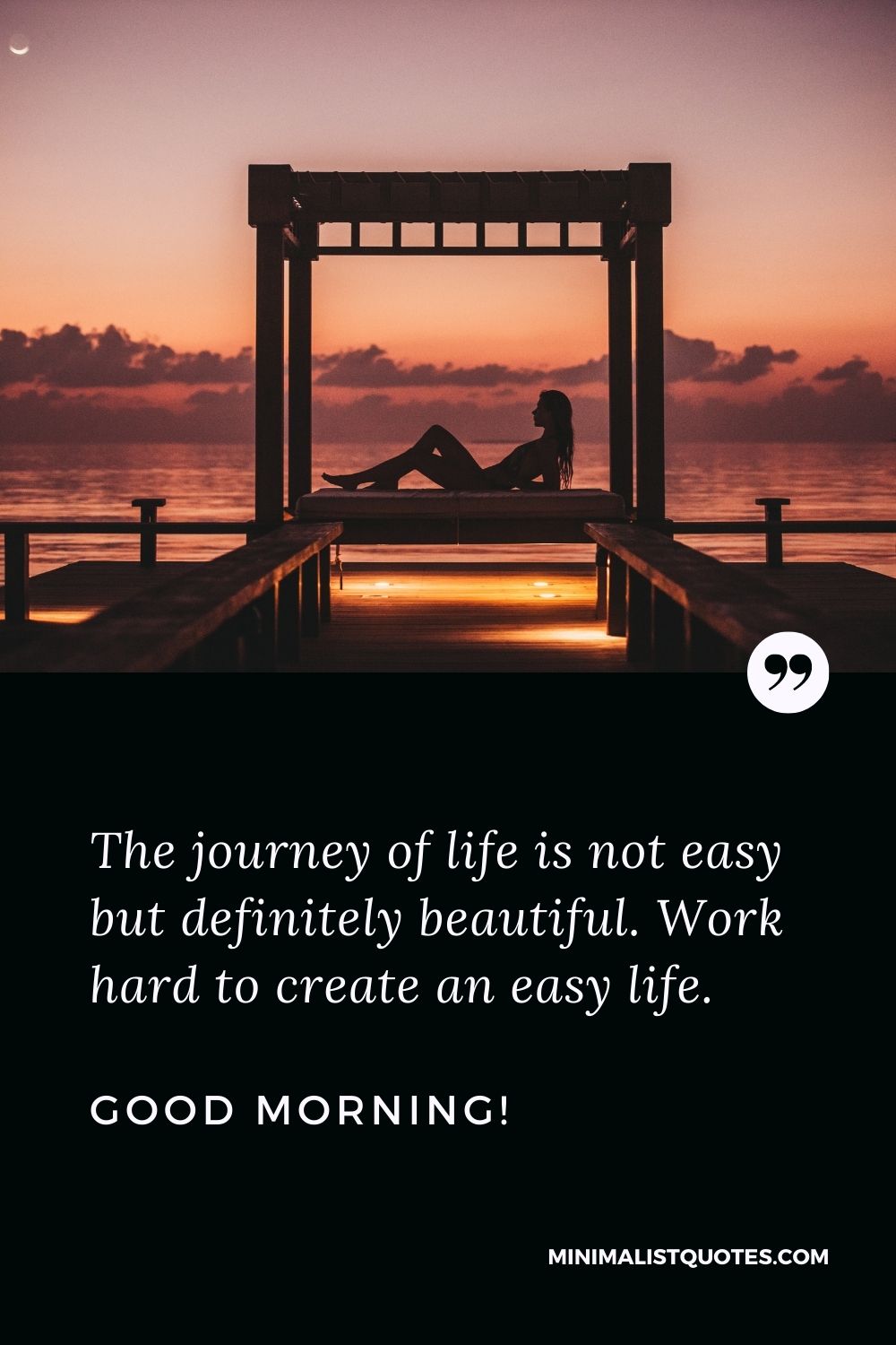 The journey of life is not easy but definitely beautiful. Work ...