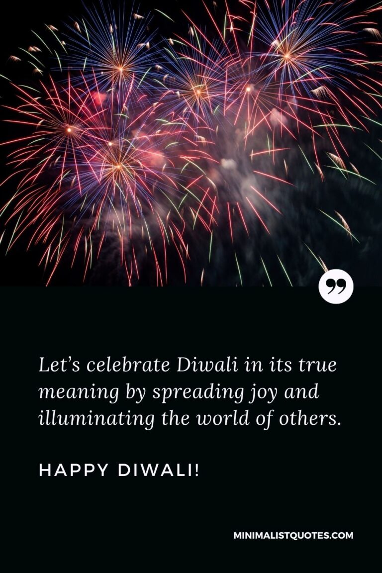 Let’s celebrate Diwali in its true meaning by spreading joy and ...