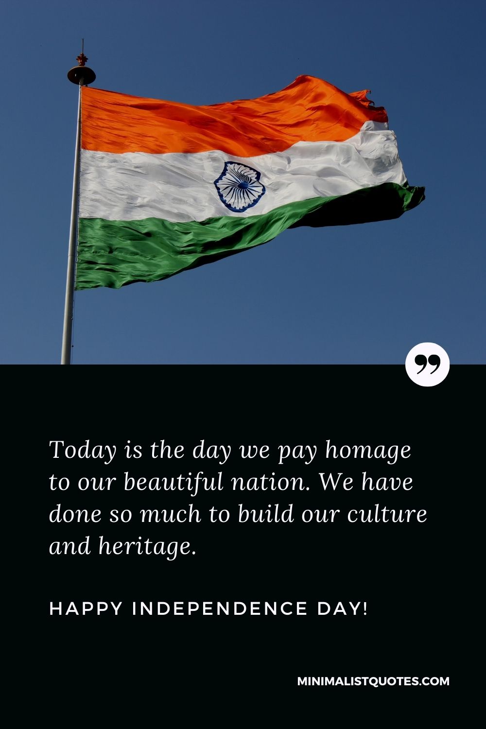 Today is the day we pay homage to our beautiful nation. We have ...