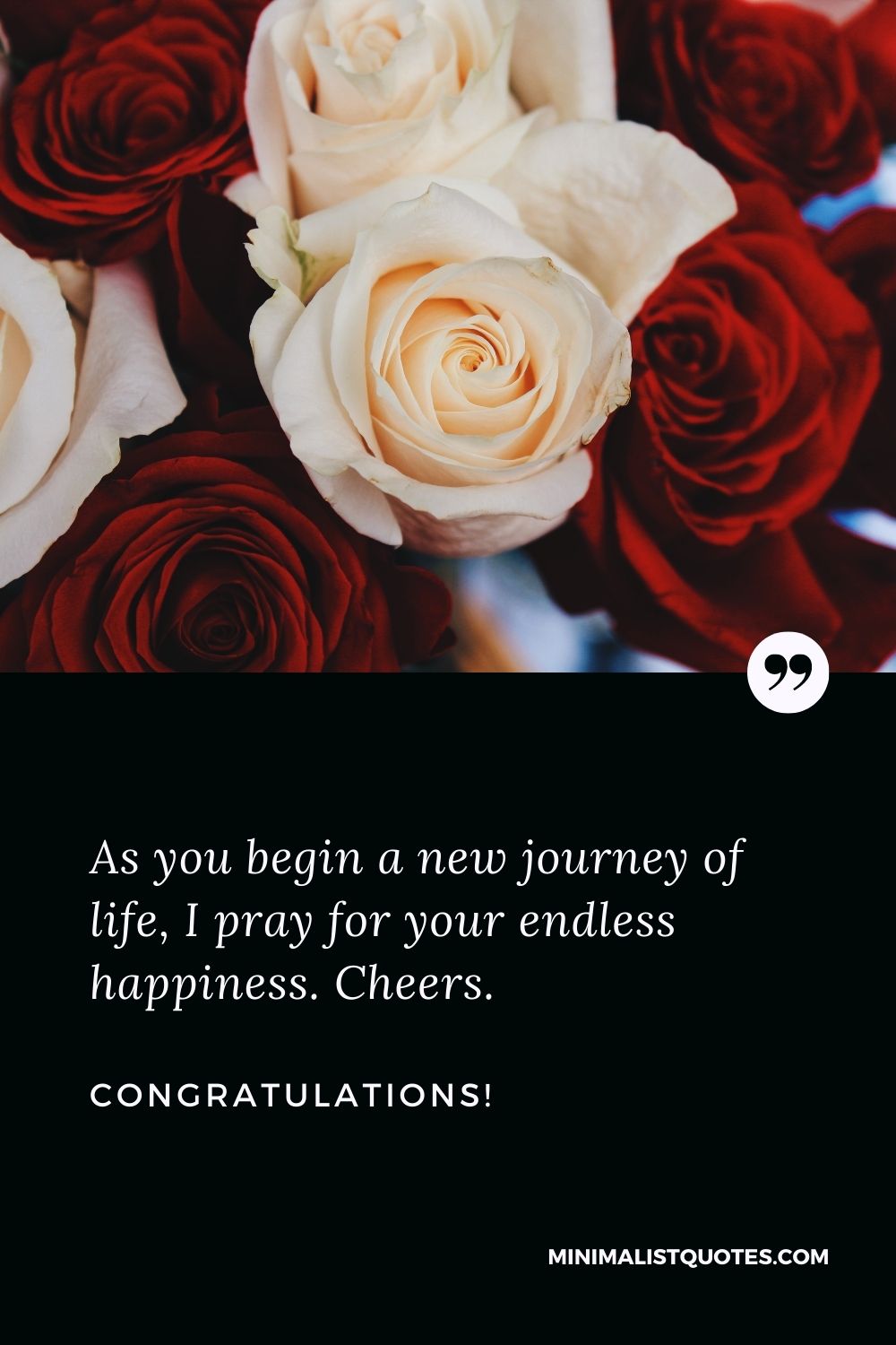 As you begin a new journey of life, I pray for your endless ...
