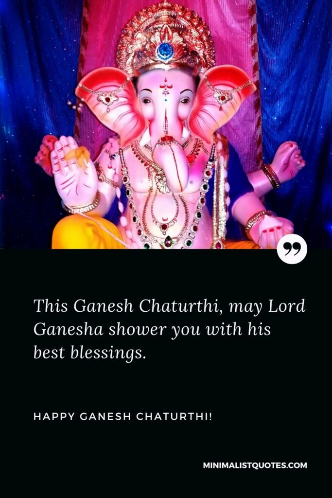 Ganesh Chaturthi WhatsApp status: May you get rid of all troubles and sorrows. May your life be filled with health, wealth, happiness, and prosperity. Happy Ganesh Chaturthi!