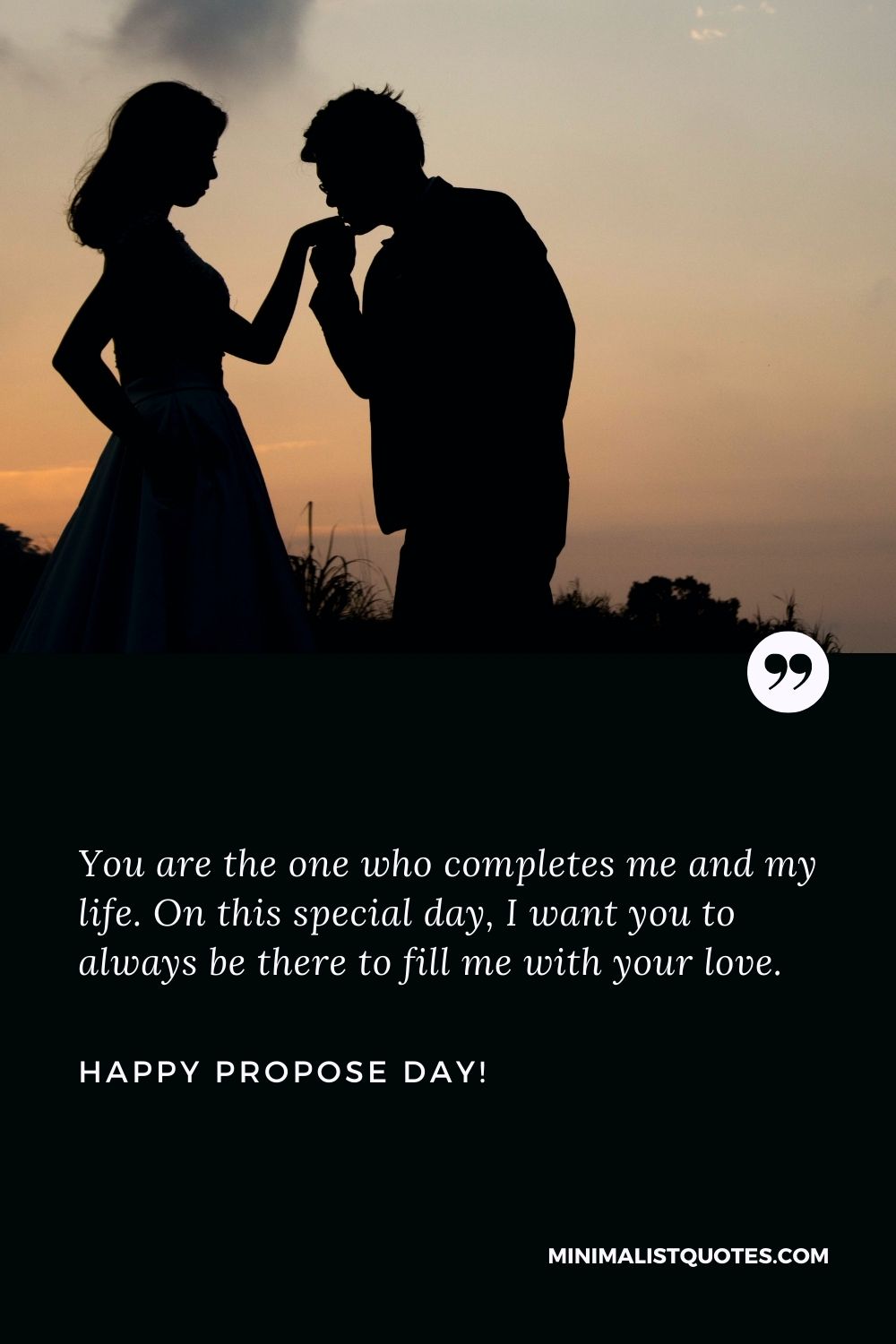You are the one who completes me and my life. On this special day ...