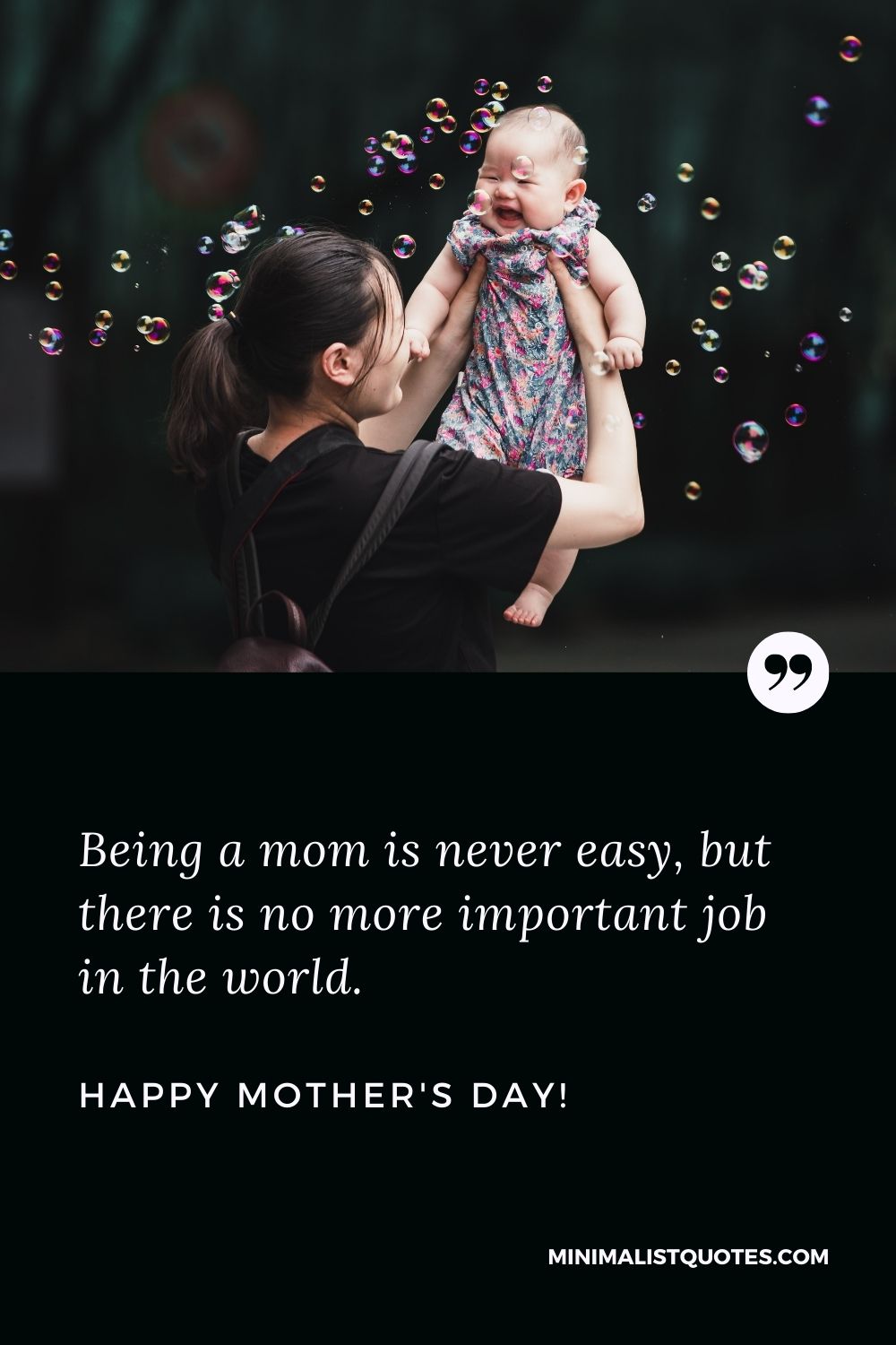 Being a mom is never easy, but there is no more important job in ...