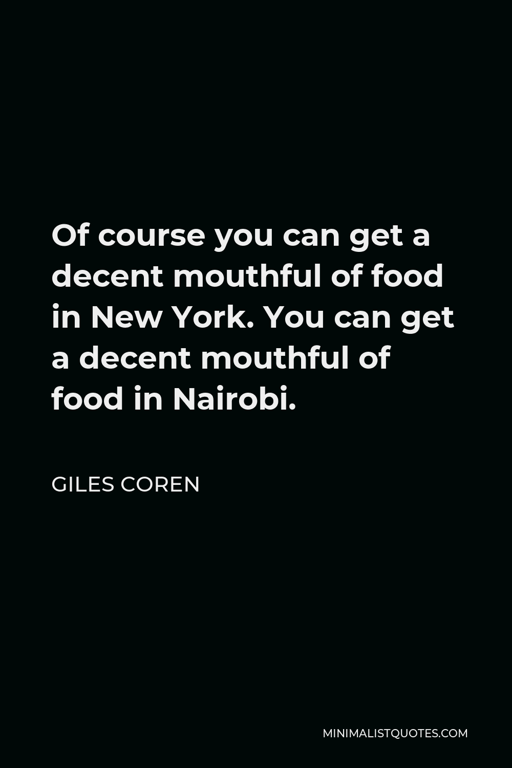 Nairobi Quotes Minimalist Quotes