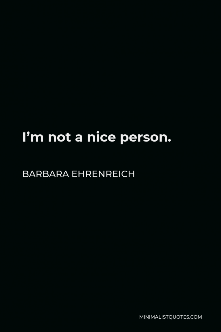 Nice Person Quotes Minimalist Quotes