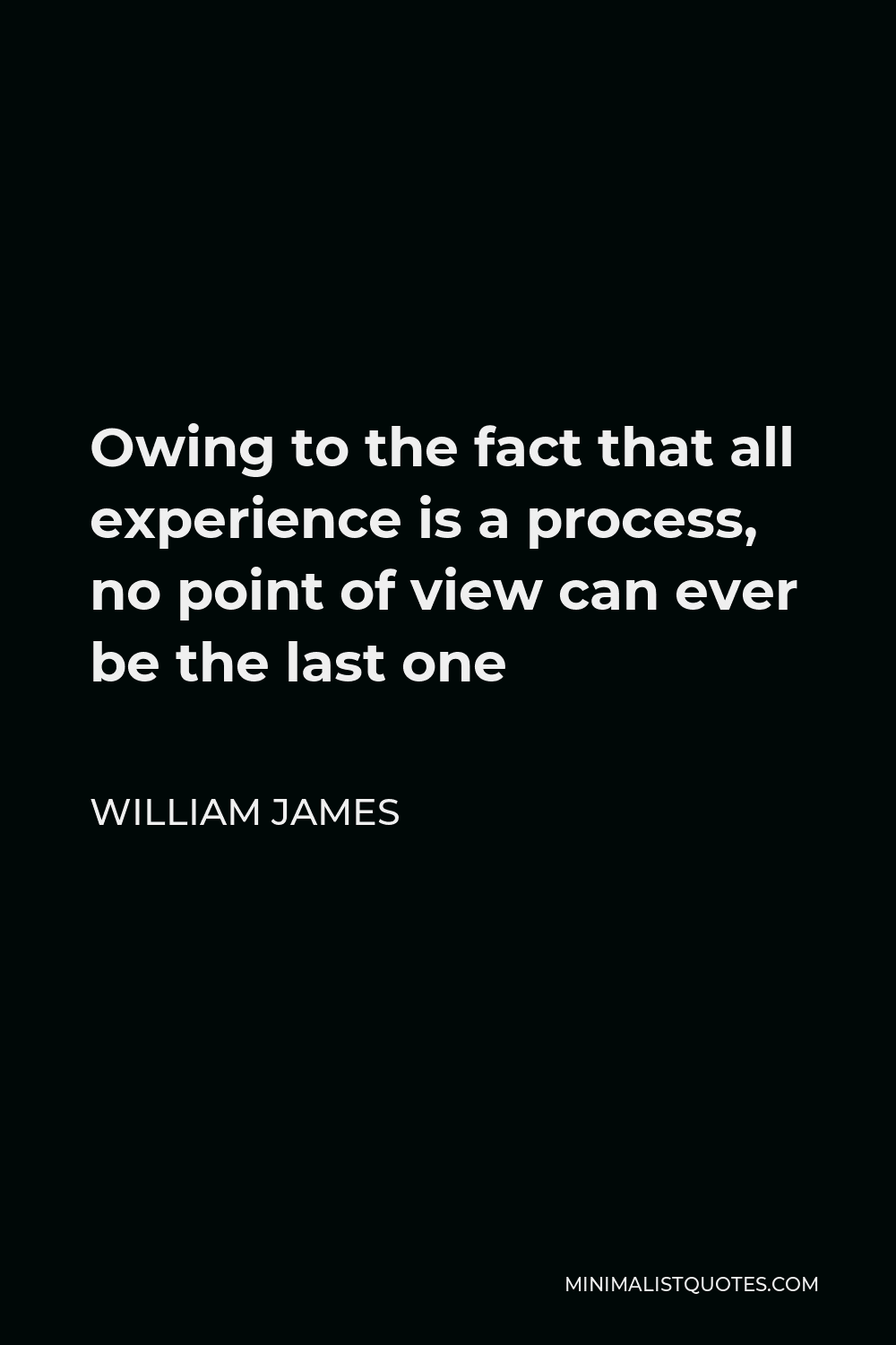 william-james-quote-owing-to-the-fact-that-all-experience-is-a-process