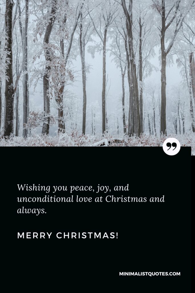 Merry Christmas Greetings: Wishing you peace, joy, and unconditional love at Christmas and always. Merry Christmas!