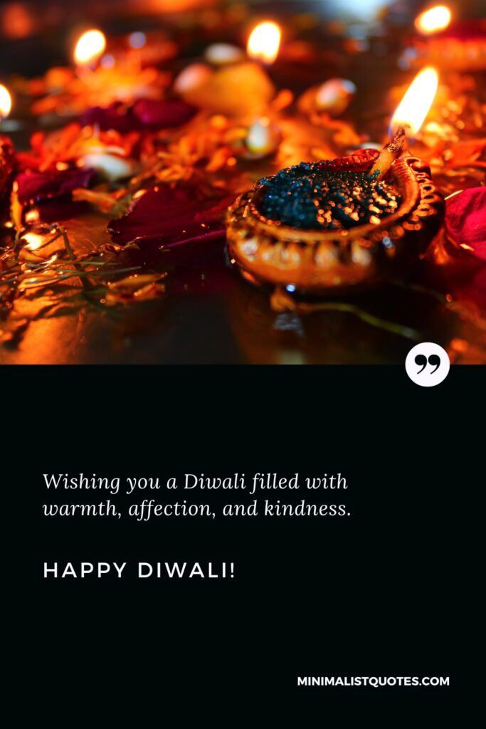 Happy Diwali Images: Wishing you a Diwali filled with warmth, affection, and kindness. Happy Diwali!