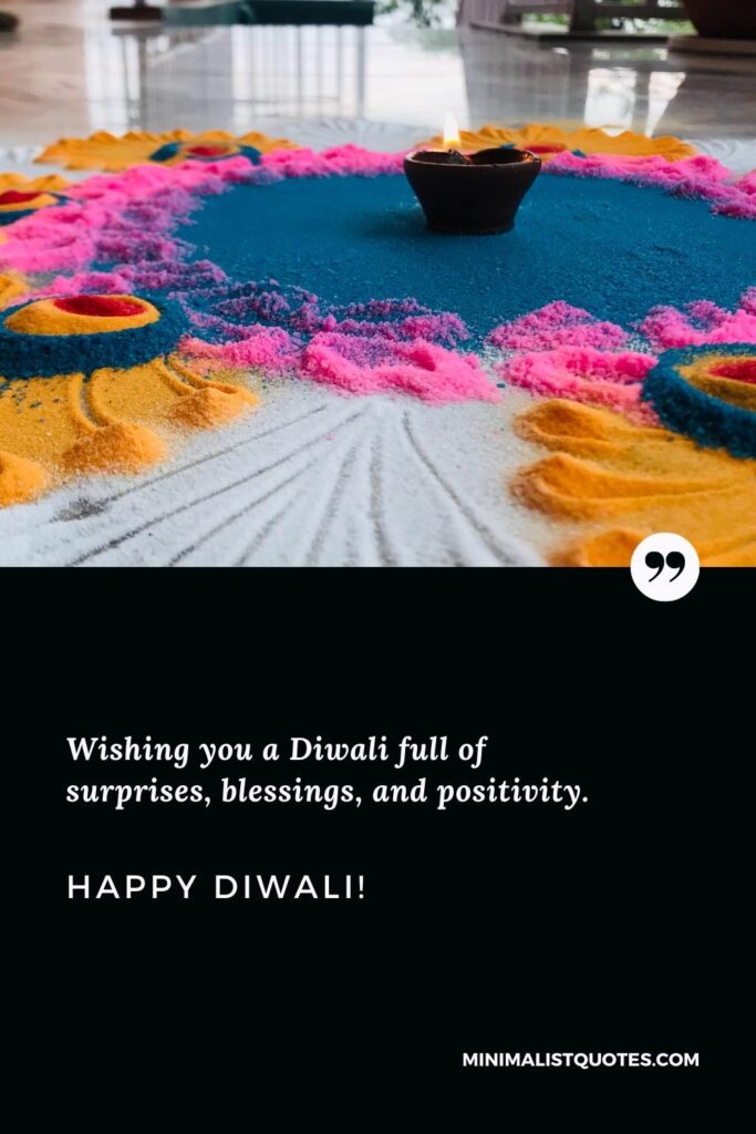 Happy Diwali Images: Wishing you a Diwali full of surprises, blessings, and positivity. Happy Diwali!