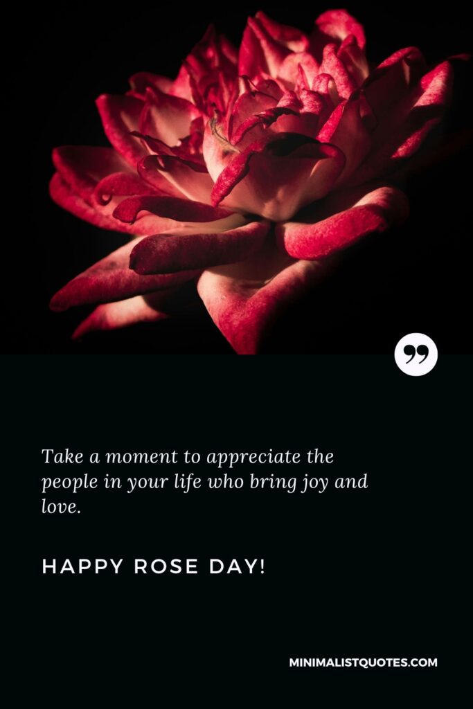 Happy Rose Day Quotes: Take a moment to appreciate the people in your life who bring joy and love. Happy Rose Day!