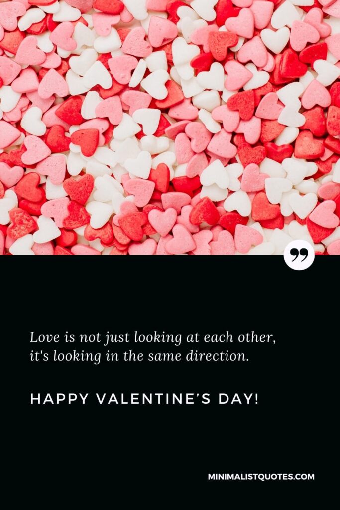 Happy Valentine's Day Wishes: Happy Valentine's Day Wishes: Love is not just looking at each other, it's looking in the same direction. Happy Valentine's Day!