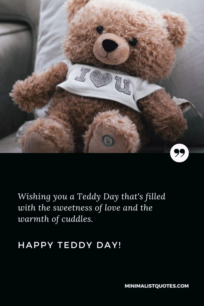 Happy Teddy Day Images: Wishing you a Teddy Day that's filled with the sweetness of love and the warmth of cuddles. Happy Teddy Day!